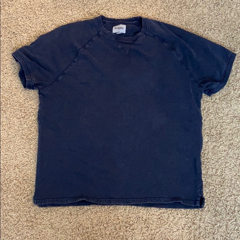 navy thick tee